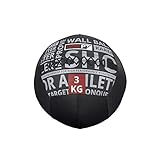 Costura reforzada BOXPT Balón Medicinal en PVC 6kg (Negro)