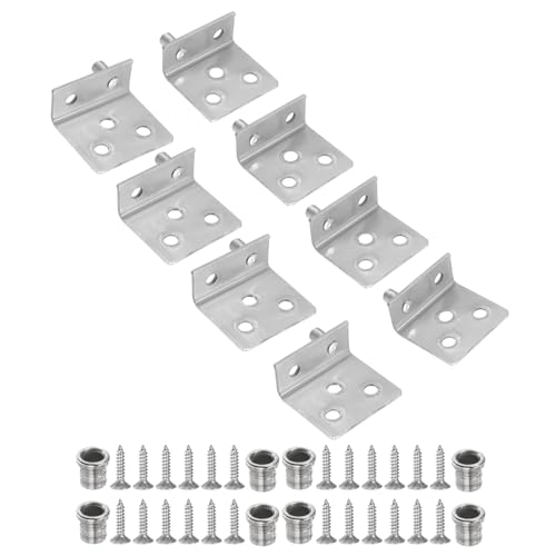 Charnières pivotantes en acier inoxydable robuste argent pour armoire