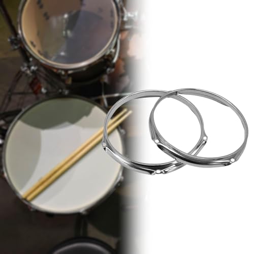 Set de 2 aros para tambor de 10 pulgadas 6 hoyos metal miniatura 3