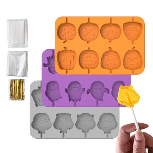 Molde de silicona para caramelos de Halloween que evita roturas al desmoldar dulces caseros 2