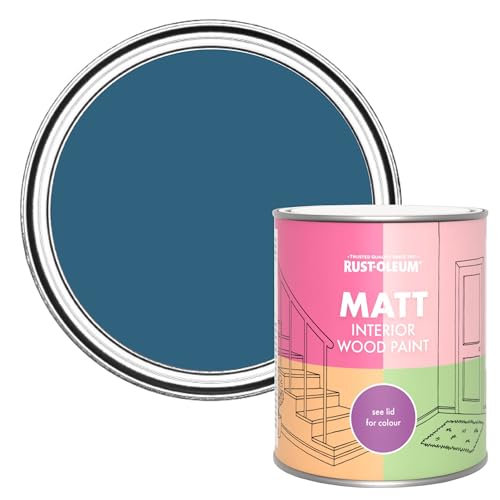 Rust-Oleum Blue Interior Wood Paint in Matt Finish - Cobalt 750ml
