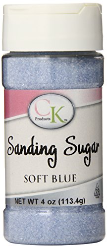 Ck Products 4 Ounce Sanding Sugar Bottle, Soft Blue #TOP12