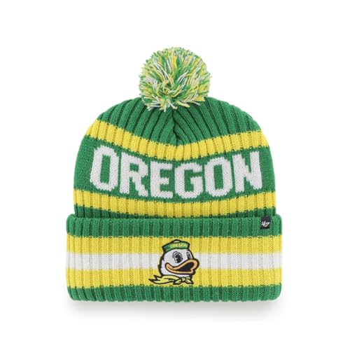 Oregon Ducks Bering Cuff Knit Beanie - Kelly Green - Puddles Logo