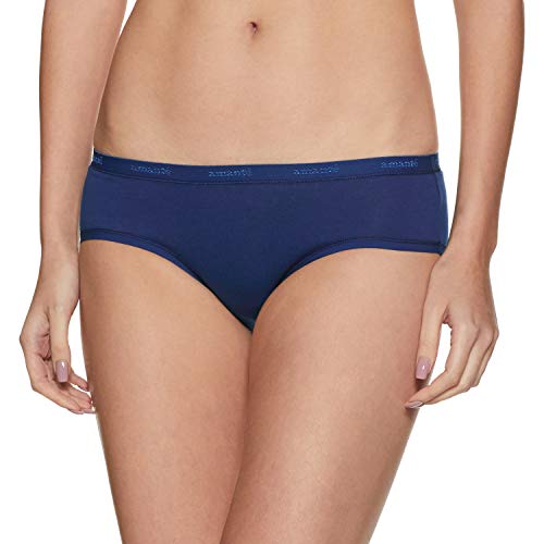 Image of Amante Solid Cotton Low Rise Hipster Panty Pack(Pack of 3)