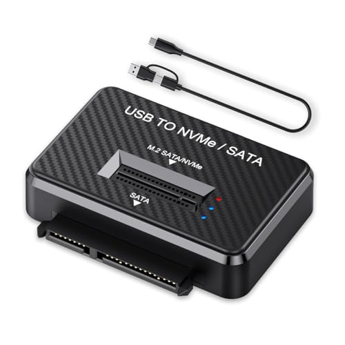 Caja externa USB 3.0 Type-C para disco NVMe M.2 y SATA 2.5 pulg miniatura 1