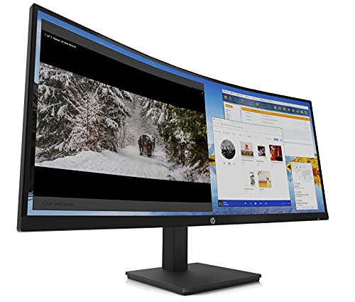 Hp 34-Inch Curved Monitor Va W-Qhd 5Ms 100Hz Display (M34D, Black) #TOP3