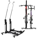 MOBILITÀ SU RUOTE: la versione Pro è dotata di robuste ruote con freno. Puoi spostare senza sforzo una bicicletta pesante in garage o in appartamento, ad esempio durante le pulizie. Mai più sollevamenti.