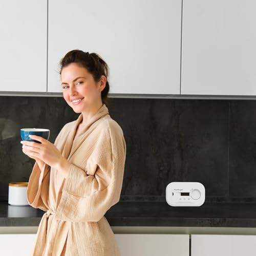FireAngel FA6812 Digital Carbon Monoxide Detector with LCD Screen, 10-Year CO Alarm Sensor - Image 2