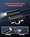 VEVOR Endoscope Camera with 49.2FT Semi-Rigid Cable, 1920P HD Borescope for Android & iOS, Industrial Inspection Camera with Light - 8 LED, 2X Zoom, IP67 Waterproof Snake Camera for Auto, Plumbing