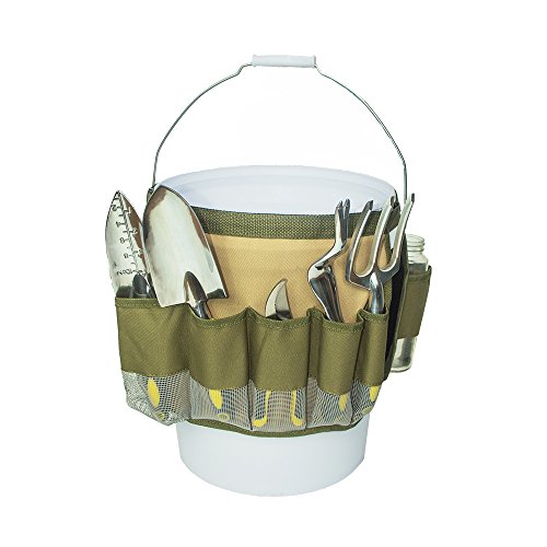 Garden Bucket Bag,600D Oxford Cloth Tool Bag, Garden Tools Bag Storage Organizer With Multi-Pocket Folding Bag For Man And Women #TOP3