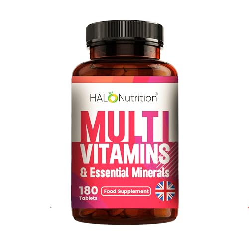 Multivitamin Tablets - Multivitamin For Men & Women -180 Tablets 1 Tablet A Day With Water -With Essential Multivitamins And Minerals Like Iron, Zinc,