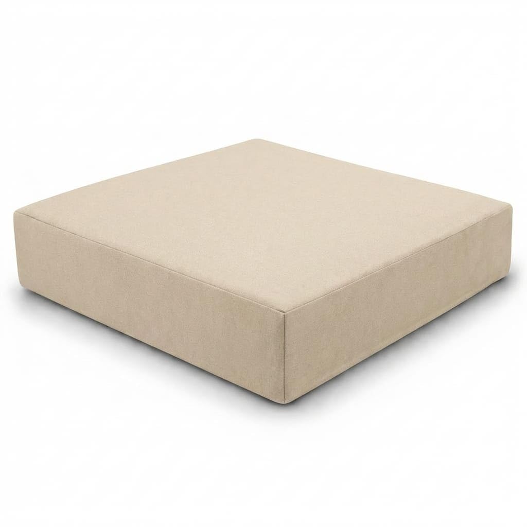 Rattan Garden Furniture Cushion Pads Replacement Seat or Back Cushions for Patio Sofa Chairs – Fits California Style Outdoor Water Resistant Garden Conservatory Seating (Cream, 65x65x10cm)