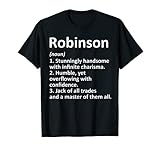 ROBINSON Definition Funny Surname Family Birthday Reunion T-Shirt
