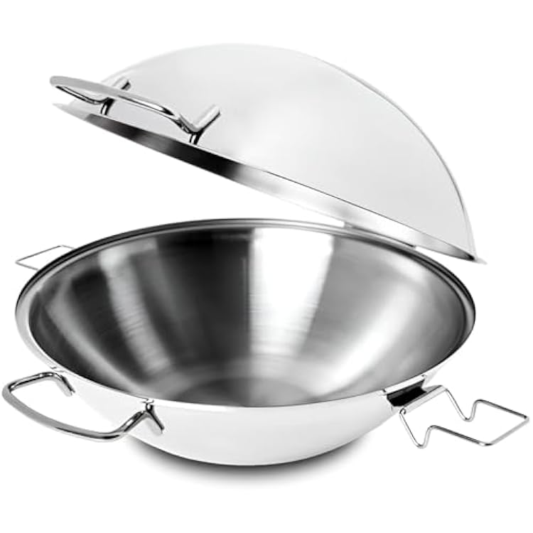 Silampos Stainless Steel Cataplana Food Steamer Pot, Made in Portugal (14.1 Diameter (36 cm))