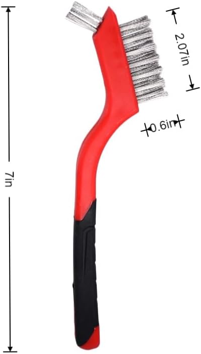 3-Pack Small Wire Brush Set, Wire Brush for Rust, Paint and Detail Cleaning image 3
