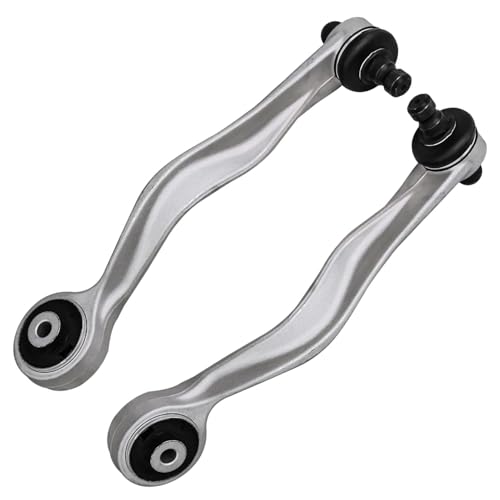 Image of Detroit Axle - 12pc Front End Suspension Kit for Audi A4 A6 Quattro Volkswagen Passat, Upper & Lower Control Arms w /Ball Joint Outer Tie Rods Sway Bar Links Replacement