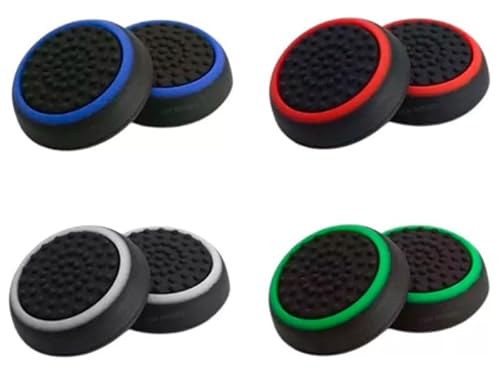 Par (2 Unidades) Grip Protetor Analógico Silicone Controle Joystick Polegar Compatível Com PS4 PS5 X