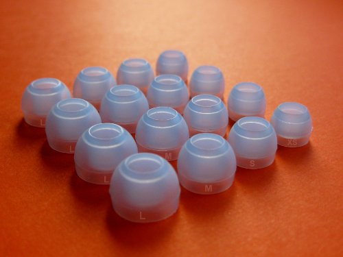 16 pcs (BL-4sz) Comfort Soft Replacement Set Eartips Earbuds Eargels Compatible with Sol Republic AMPS, AMPS HD, Jax, Shadow and Relays Sport Wireless in-Ear Earphones