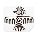 Mexico Totems Bald Eagle Ancient Civilization Cleaning Cloth Screen Cleaner 2pcs Suede Fabric