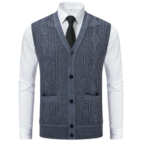 Cardigan décontracté homme en tricot pour les fraîches journées d'automne au bureau