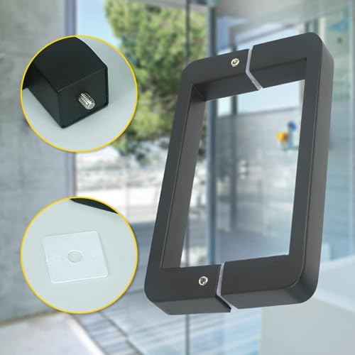 Paire de poignées porte douche chromées haute résistance pour boîtier de verre haut de gamme