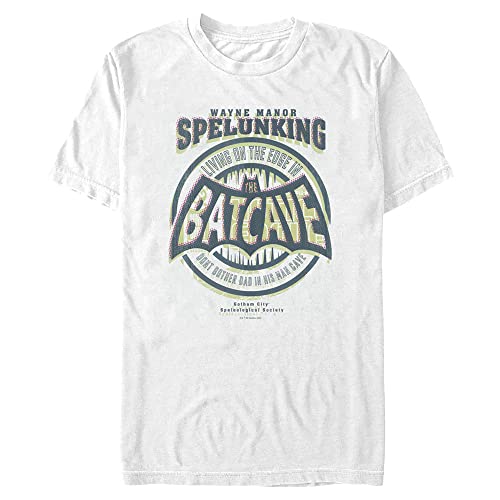 DC Comics Men's Dad Cave T-Shirt, White, 5XL Big Tall