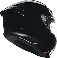 AGV - K6 S AGV E2206 MPLK Integralhelm, Motorradhelm für Brillenträger, Carbon Aramid Schale, Pinlock Max Vision Visier, Sport Touring, Schwarz, S – Ansicht 3