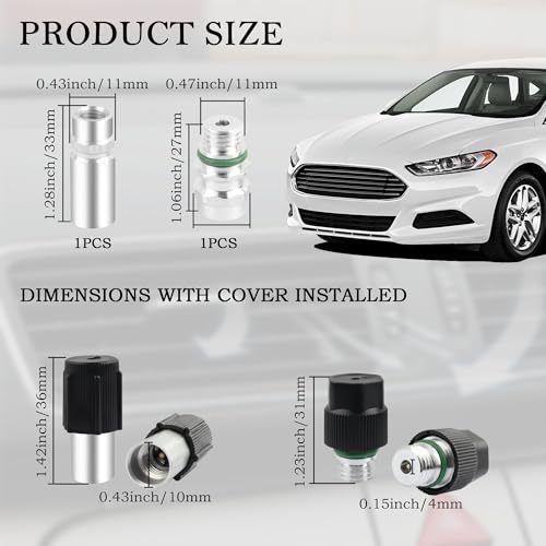 Ihotder IHOTDER-KONG TIAO JIAN-2403 Ac Valve Core Kit For Car Air Conditioning Repair,R12 To R134A Conversion Kit As Air Conditioning Tools&Equipment,Universal Ac Valve Core Removal Tool Car Accessories Fit thumb #2