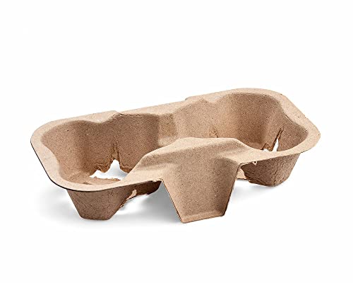 VEPATIM 50 Getränkehalter Tragetablett Becherhalter 2 Becher Coffee to Go 19x11cm