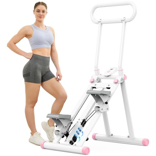 HXD-ERGO Stair Stepper for Home, 6 Adjustable Resistance Vertical Climber Cardio Exercise Machine, Folding Stair Climber for Full Body Workout with Adjustable Handlebar by HXD-ERGO - Used condition - US$98.18