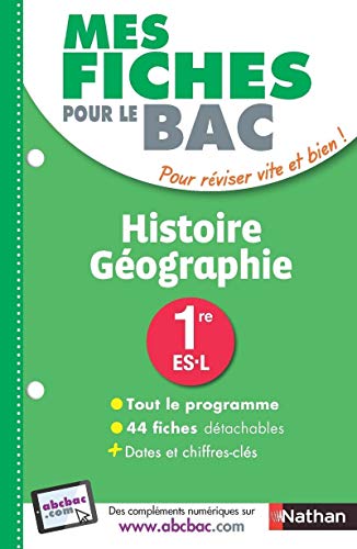 Mes fiches pour le BAC Histoire-Géographie 1re ES-L