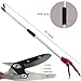 Mesoga 4FT Long Reach Pruner and Fruit Picker with Cut & Hold Feature, Lightweight 1.1lb Aluminum Pole with 90° Rotating Head, High Carbon Steel Sharp Blade, Ergonomic Tree Trimmer for High Branches