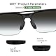Mryok Ersatz-Objektivrevolver für Oakley Mercenary OO9424 Sonnenbrille, Schwarz , Einheitsgröße
