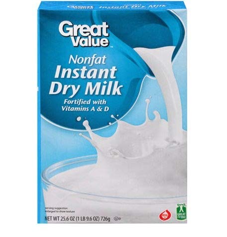 Great value 0% fat free Milk 1/2 gal plastic (078742352039)