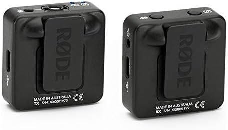 Rode Microphones Wireless Go Compact Transmitter/Receiver Wireless Solution with Clip-On Lavalier Microphone (2 Items)