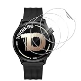 NUCNOK 3 Pack Protector Pantalla para OnePlus Watch Lite,Hidrogel Film HD Transparente Flexible Película,Cobertura Completa,Sin Burbujas,Antiarañazos