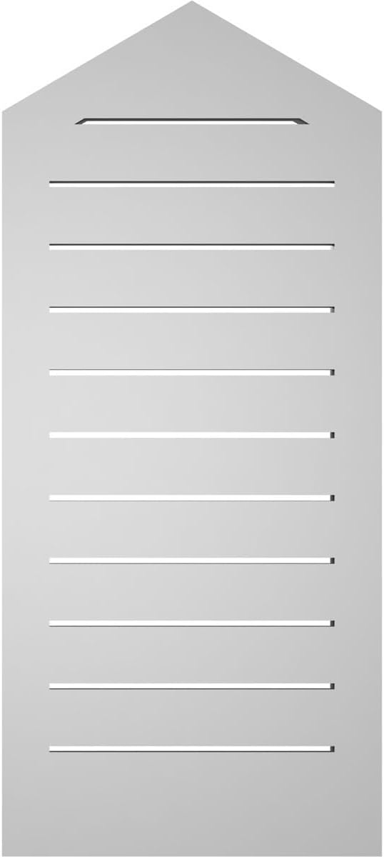 GVSPE16X3602SF-07 Peaked Top Brickmould Frame, Primed Tan Signature Series Surface Mount Gable Vents, 16-in. W x 36-in. H, Unfinished