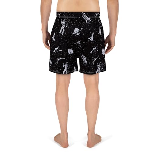 BRIEF INSANITY Comfortable Loose Fit Boxer Shorts | Funny Outer Space Astronaut Print Boxer Short Bottoms - Soft, Comfy Loungewear Pants (Give Me Space, Medium)4
