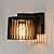 LUTEC Outdoor Wall Lantern, Exterior Waterproof Wall Sconce Light Fixtures, Aluminum Black Front Door Porch Lights Wall Mount Lighting with Clear Glass Shade, E26 Socket Wall Lamp for Patio