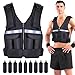 Adjustable Weighted Vest Weights Set: Sportneer 2 4 6 8 10 12 14 16 19Lbs Body Weight Vests 9 In 1 Fast Adjust Running Vest for Men Women Gym Home Workout Fitness Exercise Strength Training 2-19 Lbs
