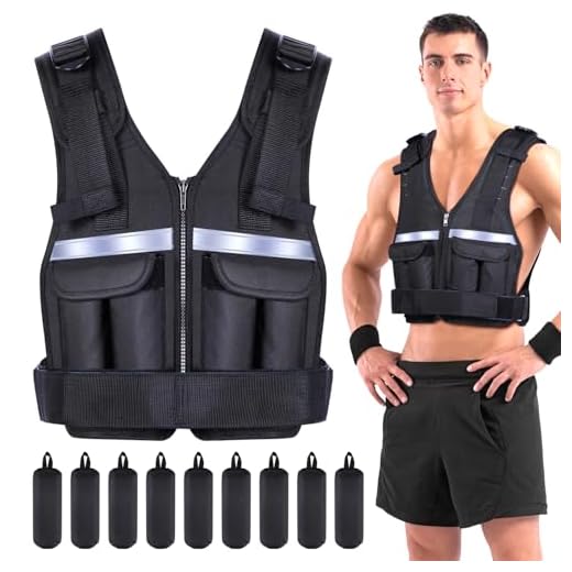 Adjustable Weighted Vest Weights Set: Sportneer 2 4 6 8 10 12 14 16 18Lbs weight vests 9 In 1 Fast Adjust Running Vest For Men Women Gym Home Workout Fitness Exercise Strength Training 2-18 Lbs