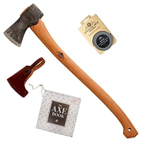 Grehge Vian Forest Axe (430) with Ceramic Grinding Stone (4034) - Bundle (2 Items) Garden Sculpture Outdoor Decoration Cover