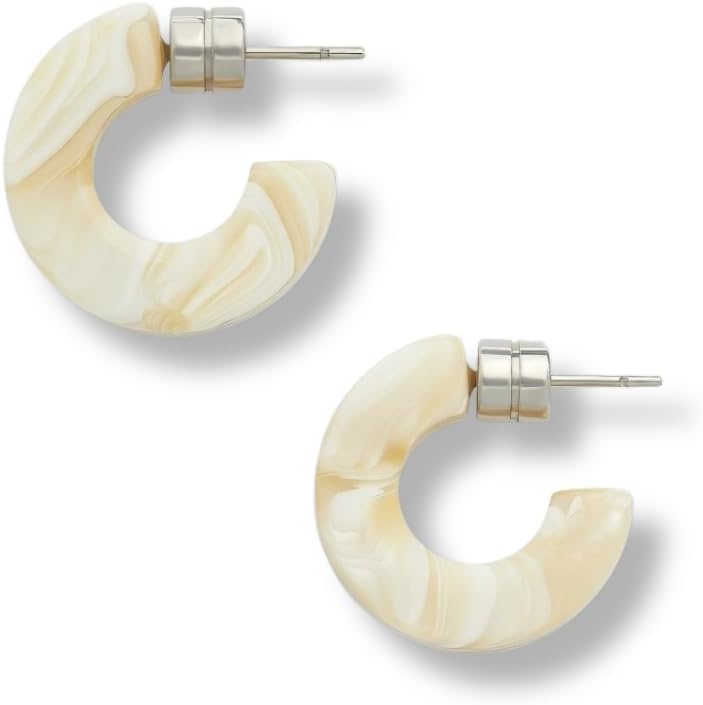 MACHETE Muse Circle Hoop Earrings Acetate Resin Fashion Jewelry for Women