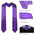 GraduatePro Plain Graduation Stole for Unisex Adults Sash 60