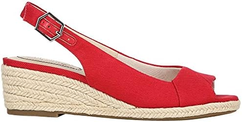 LifeStride Womens Socialite Espadrille Fire Red 7.5 W | Image 3