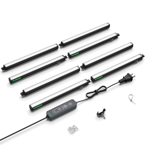 Image of VIVOSUN T5 Grow Lights for Indoor Plants, 5000K Full Spectrum, 1FT