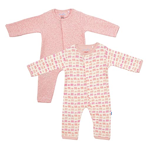 Image of Magnetic Me SIMPLY (2 Pack) One-Piece Baby Coverall Romper 100% Organic Cotton Baby Clothing with Quick Magnetic Fastener