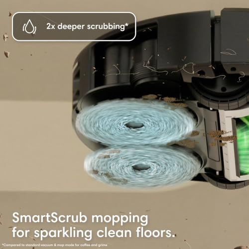 Image of iRobot Roomba Plus 515X Combo Robot + AutoWash Dock, Self‑Cleaning, Heated Wash & Heated Dry, Auto‑Empties up to 90 Days, 2.5X Power-Lifting Suction, 2X Deeper Mopping, Ideal for Pet Hair