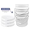 ePackageSupply 3.5 Gallon Bucket with Lid - Food Grade Bucket with Airtight Gasketed Tear Strip Lid, 90 Mil Heavy Duty HDPE Plastic, BPA Free, for Bulk Food Storage, Made in USA - White, 1 Packs #4