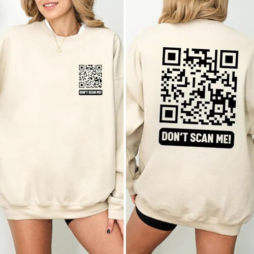 Customized QR Code Shirt - Custom Your Own Shirts - Funny QR Code T-Shirt - Custom Code Tee - Funny QR Code Shirt for Men Women Multi3